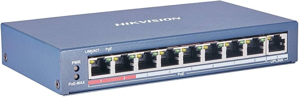 Hikvision 8 Port POE Switch DS-3E0109P-E/M(B)