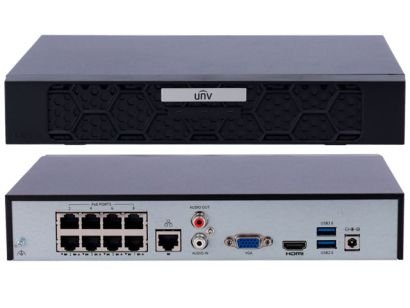 Uniview 8 Channel 8 PoE Ultra265 Plug & Play NVR